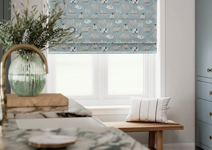 Baa Baa, Duckegg - Roman Blind - Image 5